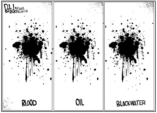 blood, oil, blackwater .....