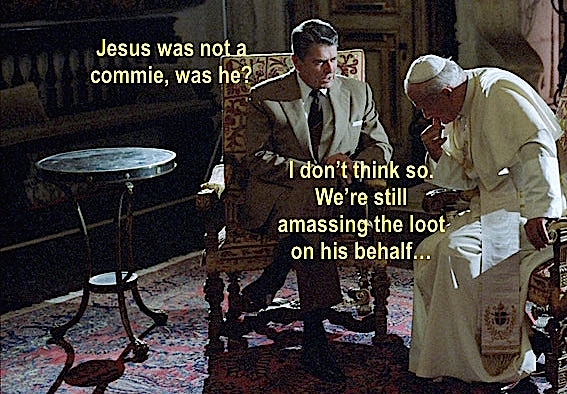 reagan and pope