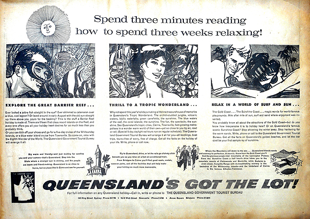 queensland tourist advert 1963