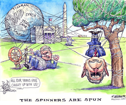trapped by spin .....