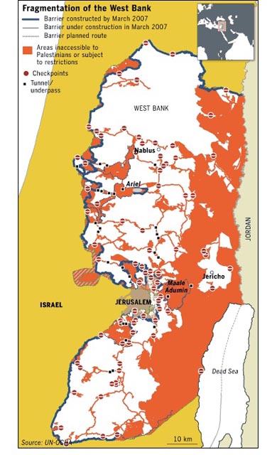 UN map of occupation