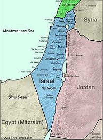 zionist map