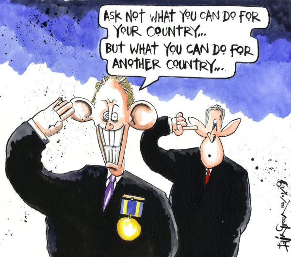 "aussie tony" & the value of blood on his hands .....